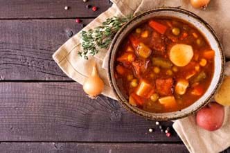 warm winter soup